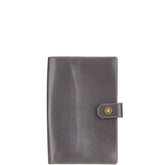 ロエベ アナグラムロゴ パスポートケース グレー レザー レディース LOEWE 【中古】